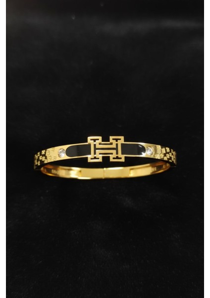 Hermes Kelepçe Bileklik Hrms-Klpc-Blk