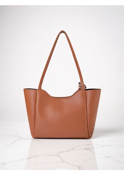 Lumi Kadın Fular Hediyeli Fermuarlı Mıknatıs Kapamalı Shopper El ve Omuz Çantası modelleri