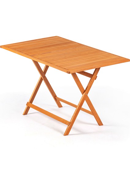 Minderli Loretta Masa Sandalye Seti 4+1 Ahşap Bahçe Balkon Teras Katlanır Set