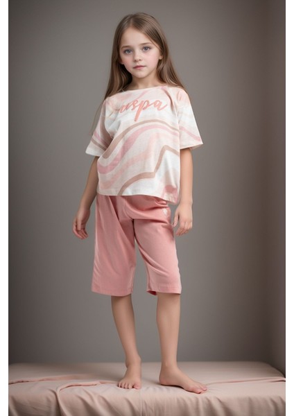 Kız Çocuk %100 Pamuklu Günlük T-Shirt & Şort Ikili Takım US01.LL.01.P4.O008 fiyatları