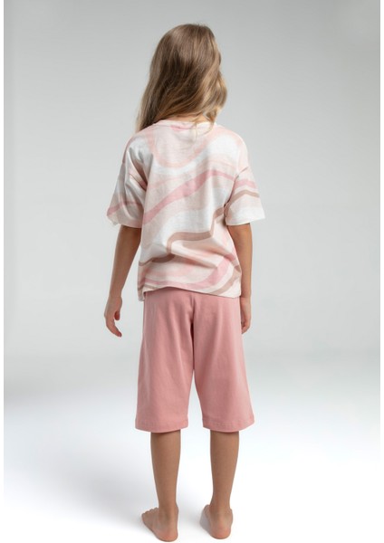 Kız Çocuk %100 Pamuklu Günlük T-Shirt & Şort Ikili Takım US01.LL.01.P4.O008 fırsatları