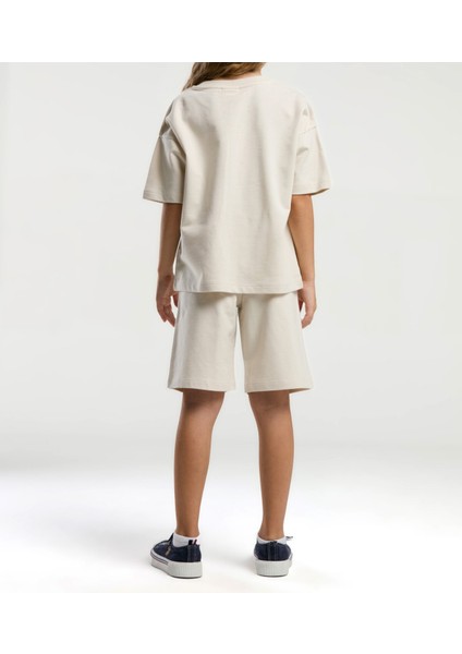 Kız Çocuk Giyim %100 Pamuklu T-Shirt & Şort Ikili Set US01.LL.01.P4.O017 indirimleri