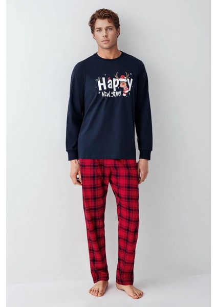 Erkek %100 Pamuk Baskılı Baba & Oğul Ikili Pijama Takımı L1.RP.371.6.002 fırsatları