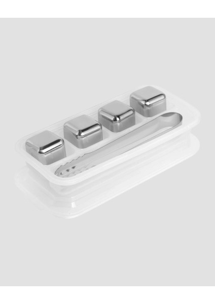 Buğz Paslanmaz Çelik Metal Buz Küpü Seti Sulandırmadan Soğutma ve Klips Dahil fırsatları