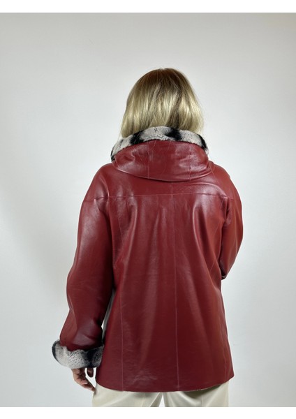 Çift Taraflı Giyilebilir Kadın Deri Mont 176 fırsatları