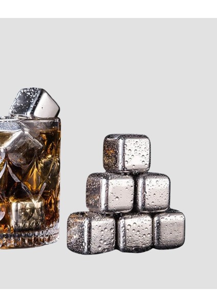 Buğz Paslanmaz Metal Buz Küpleri Seti Klipsli Sulandırmadan Soğutma Özellikli fiyatları