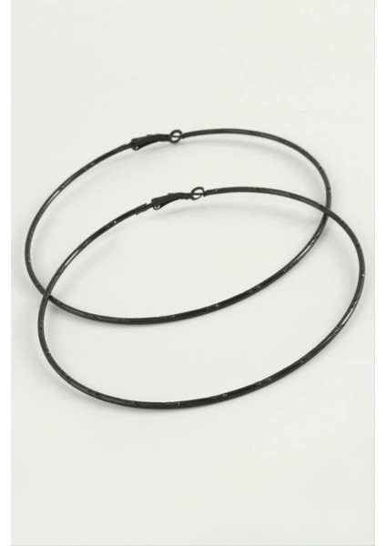 Noktalı Metal Halka Küpe 8-9-10 cm