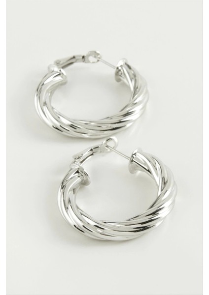 Burgulu Halka Küpe 3 cm