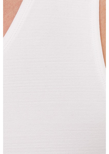 Erkek Süper Slim Fit Extra Dar Kesim Lastikli beyaz Atlet Korse