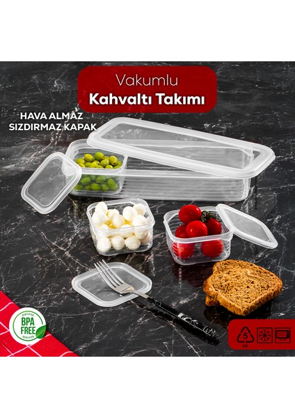 4368 Freshlock Vakumlu Kahvaltılık Çok Amaçlı Saklama Kabı Kahvaltı Seti