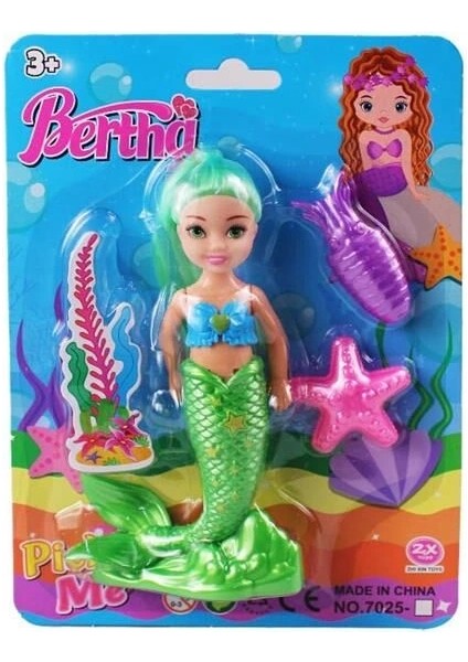 Buğz 7025 Kartela Kçk Deniz Kızı Bertha Bebek -Kzl fiyatları