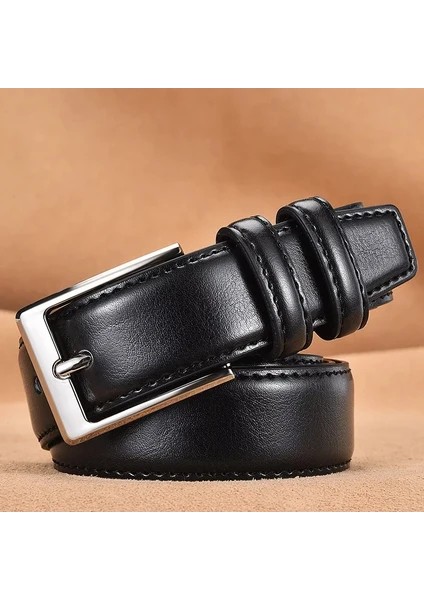 % 100 Hakiki,gerçek Düz Deri Kemer ; Kumaş, Keten ve Kanvasa Uygundur 3,8 cm