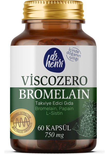 Bromelain-Papain-L-Sistin İçeren Gıda Takviyesi