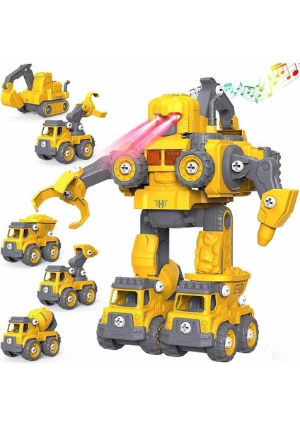 Buğz 5in1 Zapp Toys Sesli ve Işıklı Sök Tak Robot