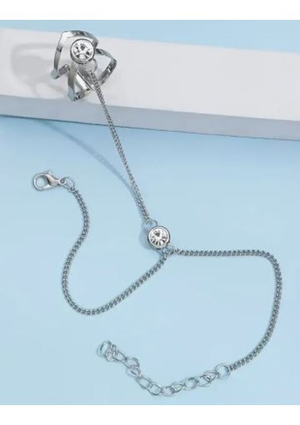 Gümüş Rengi Taşlı Şahmeran fiyatları