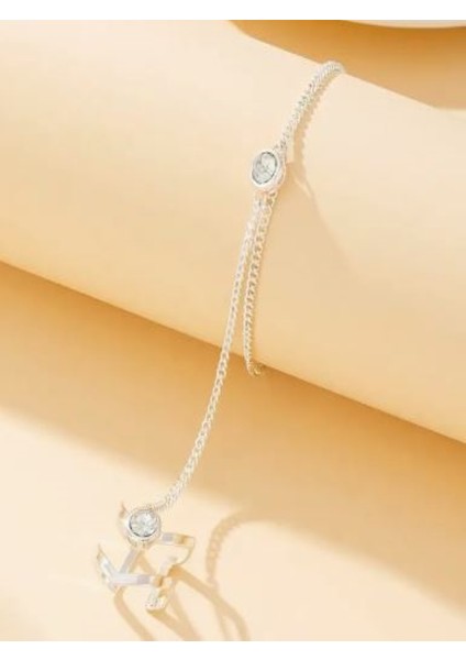 Gümüş Rengi Taşlı Şahmeran