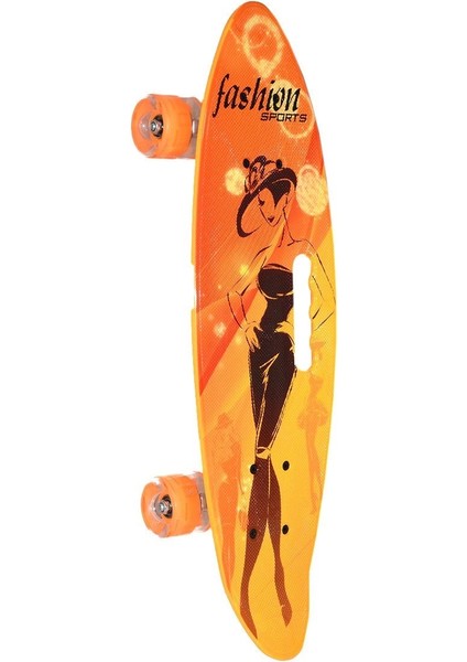 885 Desenli Orta Boy Işıklı Kaykay 60 cm fiyatları