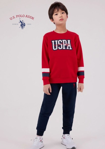 Erkek Çocuk Lisans Baskı Detaylı Pamuklu Eşofman Takımı L1.USP.221.3.001 modelleri