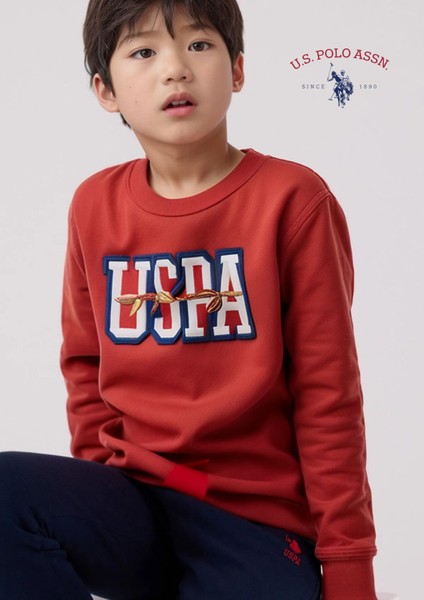 Erkek Çocuk Lisans Baskı Detaylı Pamuklu Eşofman Takımı L1.USP.221.3.001 fırsatları