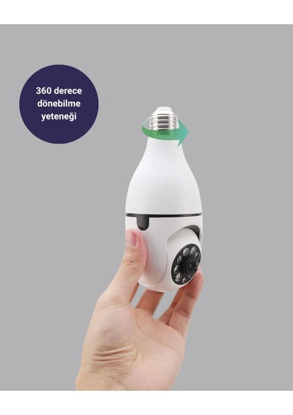 Buğz Akıllı Duy Kamera 360 Derece Dönebilir ve Ptz Teknolojili modelleri