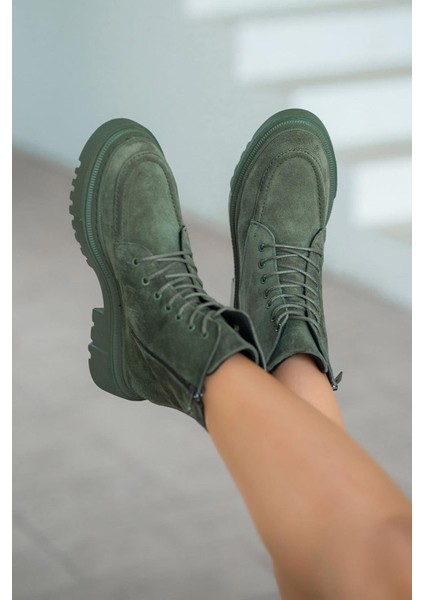 Patrick Kadın Hakiki Deri Süet Postal Yeşil fiyatları