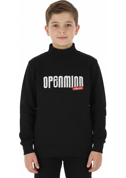 Erkek Çocuk Sweatshirt Baskılı Kışlık Şardonlu