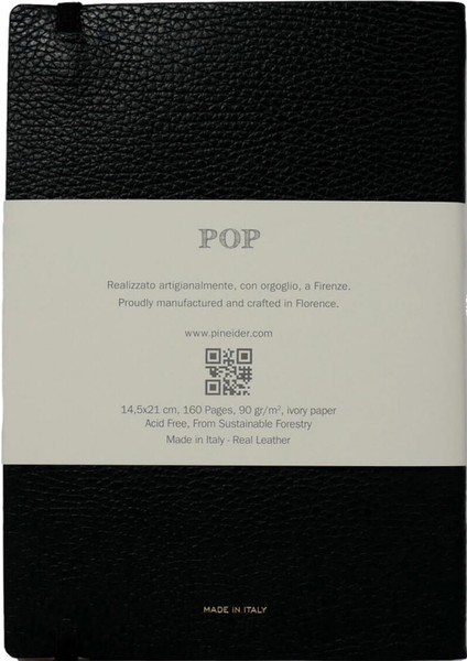 Defter Pop 14,5X21 cm Siyah Gold CNLL002M056