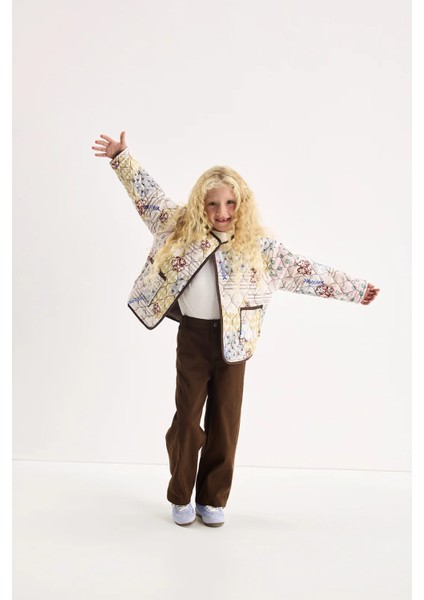 Nola Patch Desenli Kapitone Ceket fırsatları