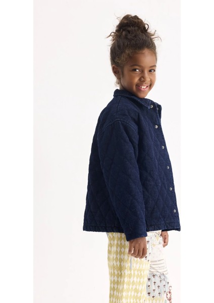 Indigo Denim Kapitone Ceket modelleri