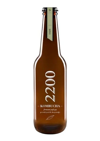 Buğz Kombucha 2200 Sade Fermente Yeşil Çay (330 Ml)