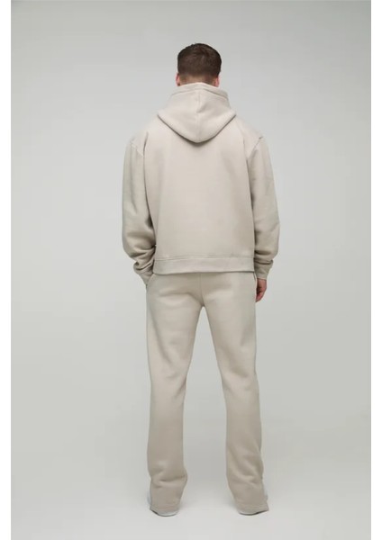 Siyah Kanguru Cepli Kapüşonlu Oversize Sweatshirt modelleri