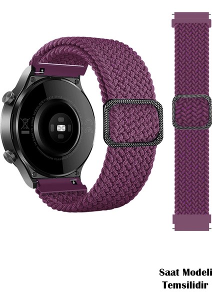 Samsung Galaxy Watch 46MM / Galaxy Watch 3 45MM / Gear S3 Uyumlu Tokalı Kordon