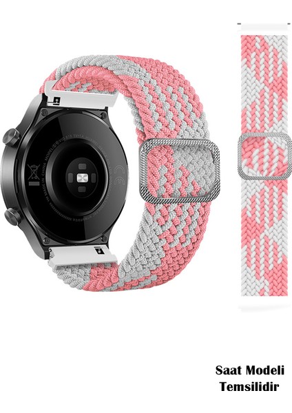 Amazfit Pace / Gtr 2 / Gtr 2e / Gtr 3 / Gtr 3 Pro / Gtr 47MM Uyumlu Tokalı Örgü Kordon