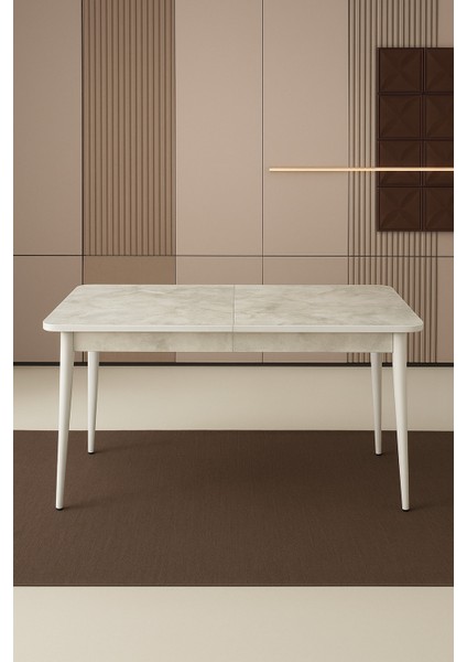Ortadan Açılır Büyüyen Yemek Masası Mermer Desenli 70X110CM Sadece Masa Fiyatıdır fiyatları
