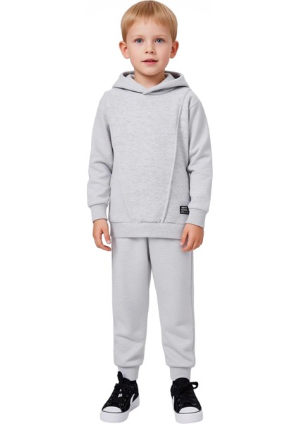 Erkek Çocuk Kapüşonlu Sweatshirt ve Eşofman Altı Iki Parça Takım Konforlu Günlük Giyim Kaliteli fırsatları