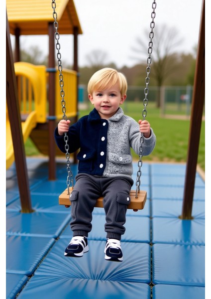 Erkek Çocuk Iki Tonlu Yumuşak Polar Üst ve Alt Takım Kaliteli Şık Rahat Günlük modelleri