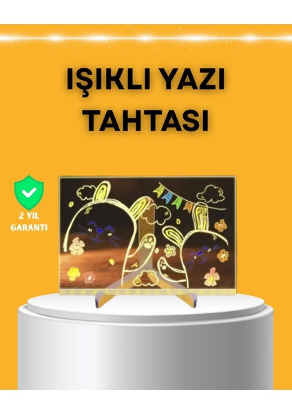 Buğz Masaüstü ve Duvara Monte Edilebilir LED Işıklı Yazı Panosu