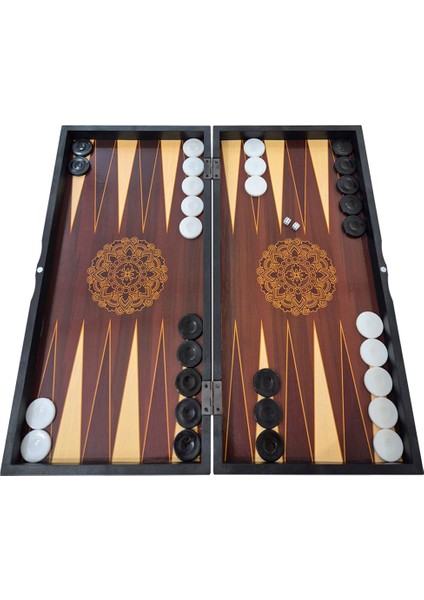 Beach Ahşap Kaplama Manyetik Kapak Plastik Pullu Büyük Boy Tavla Takımı fiyatları