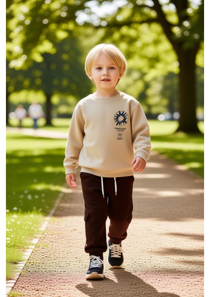 Rahat Erkek Çocuk Pamuklu Takım Günlük Kullanıma Uygun Üst ve Alt Kaliteli Şık Rahat