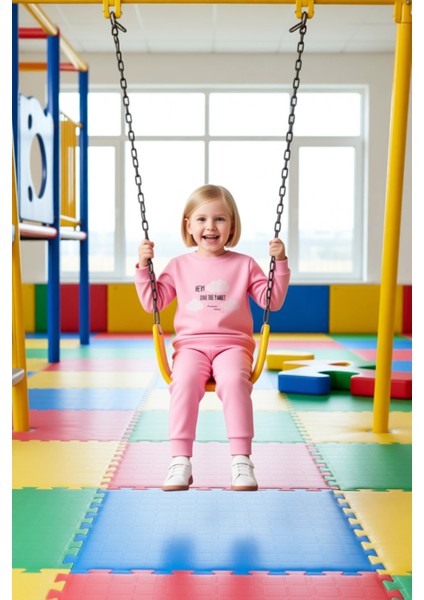 Kız Çocuk Pamuklu Baskılı Regular Örme Alt Üst Takım Konforlu ve Şık Günlük Giyim Kaliteli modelleri