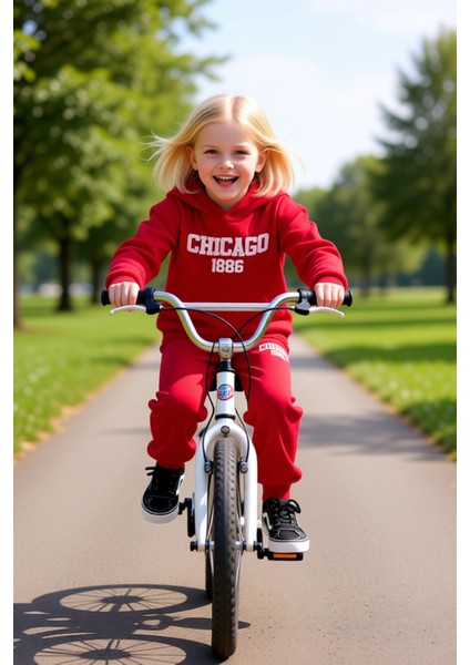 Chicago 1886 Kapüşonlu Oversize Sweatshirt ve Eşofman Altı Takımı Erkek Çocuk Kaliteli Şık fiyatları