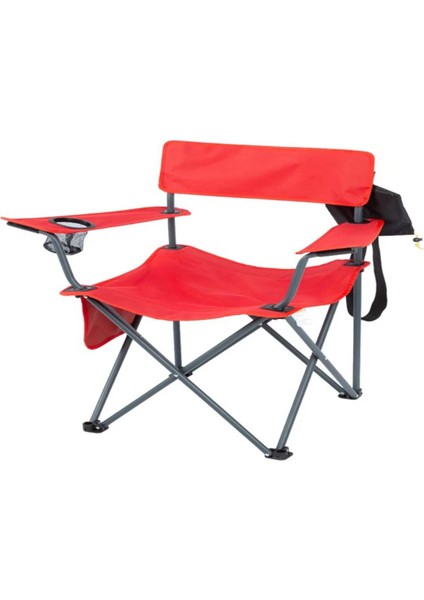Camper Katlanabilir Kamp Piknik Sandalyesi Kırmızı