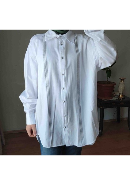 Boncuk Detaylı Şık Gömlek fiyatları