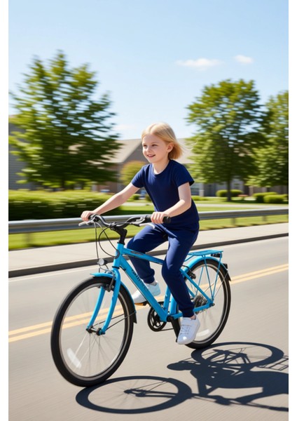 Kız Çocuk Pamuklu Esnek Tişört ve Ispanyol Paça Tayt Takımı Kaliteli Şık Rahat fiyatları