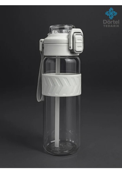 H2O Kilitli Kapaklı Tritan Suluk 1000 ml Bpa Içermez, Sızdırmaz, Dayanıklı Spor ve Günlük Matara