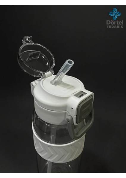 H2O Kilitli Kapaklı Tritan Suluk 1000 ml Bpa Içermez, Sızdırmaz, Dayanıklı Spor ve Günlük Matara fırsatları