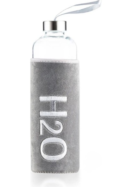 H2O Peluş Kılıflı Cam Matara 600 ml fırsatları