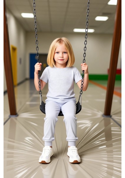 Kız Çocuk Günlük Kullanıma Uygun Tişört ve Geniş Paça Alt Giyim Seti Kaliteli Şık Rahat