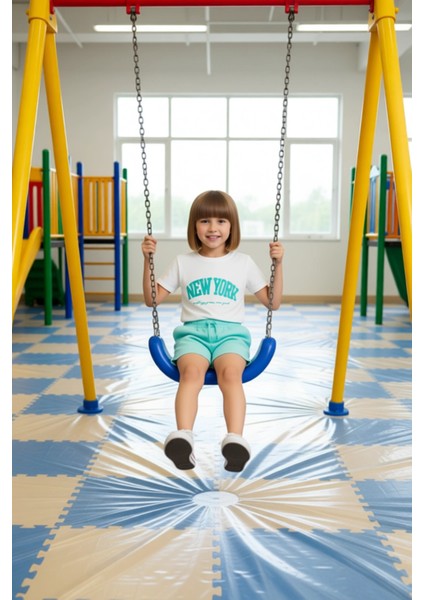 Çocuklar Için %100 Pamuklu Slogan Baskılı Kısa Kollu Tişört ve Şort Kombinasyonu Kaliteli Şık