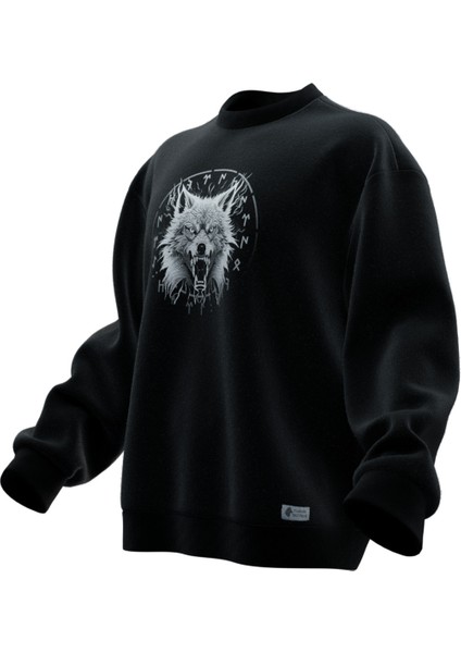 Börü Baskılı Oversıze Sweatshırt (Unısex) fiyatları